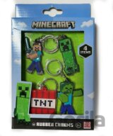Minecraft Set gumových kľúčeniek 4ks