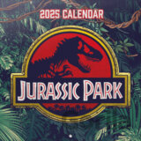 Oficiálny nástenný kalendár 2025 Jurský park s plagátom