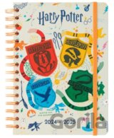 Plánovací týždenný diár A5 2024/2025 Harry Potter so samolepkami, záložkami a obálkou