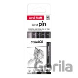UNI PIN Drawing - sada linerů Comics (5 ks)