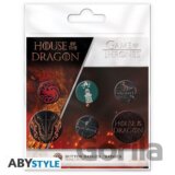 House of the Dragon Set odznakov 6 ks