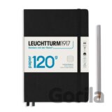 Leuchtturm1917 Zápisník 120G Black A5 linkovaný