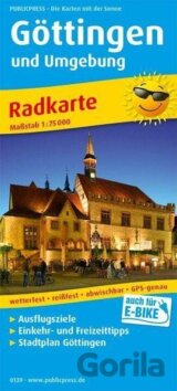Goettingen a okolí 1:75 000 / cyklistická mapa