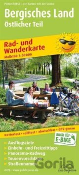 Bergisches Land, východní část 1:50 000 / cyklistická a turistická mapa