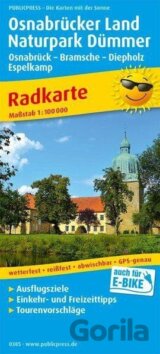 Osnabrück Land Dümmer, Osnabrück-Bramsche-Diepholz-Espelkamp 1:100 000 / cyklistická mapa