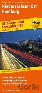 Dolní Sasko východ, Hamburk 1:200 000 / automapa