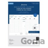 FILOFAX kalendář 2025 A5, týden/2 str, linky, ČJ+SJ