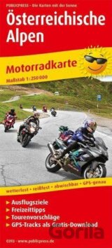 Rakouské Alpy 1:250 000 / motocyklová mapa
