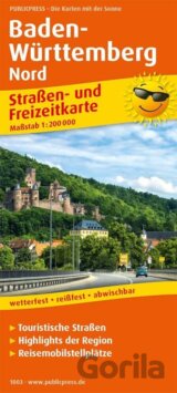 Bádensko-Württembersko sever 1:200 000 / automapa