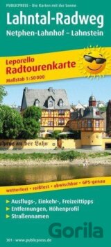Lahntal-Radweg, Netphen-Lahnhof-Lahnstein 1:50 000 / cyklistická mapa