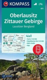 Horní Lužice, Žitavské hory, Lužická pahorkatina 1:50 000 / turistická mapa 811