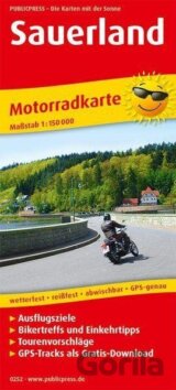 Sauerland 1:150 000 / motocyklová mapa