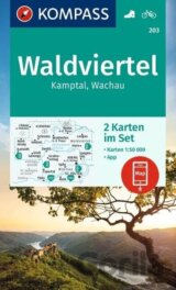 Waldviertel, Kamptal, Wachau 1:50 000 / sada 2 turistických map 203