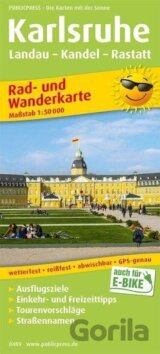 Karlsruhe, Landau-Kandel-Rastatt 1:50 000 / cyklistická a turistická mapa
