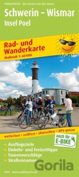 Schwerin-Wismar, ostrov Poel 1:60 000 / cyklistická a turistická mapa