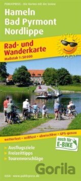 Hameln-Bad Pyrmont-Nordlippe 1:50 000 / cyklistická a turistická mapa