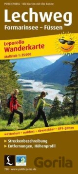Lechweg, Formarinsee-Füssen 1:25 000 / turistická mapa