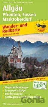 Allgäu Pfronten, Füssen, Marktoberdorf 1:35 000 / turistická a cykloturistická mapa