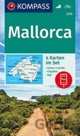 Mallorca 1:35 000 / sada 4 turistických map KOMPASS 2230