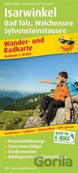 Isarwinkel, Bad Tölz, Walchensee, Sylvensteinstausee 1:35 000 / turistická a cykloturistická mapa