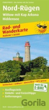 Severní Rujána, Wittow s mysem Arkona, Hiddensee 1:50 000 / cyklistická a turistická mapa