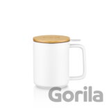 Kusmi Tea Hrnček na čaj s nerezovým sitkom biela , 0.48 l