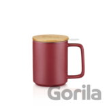 Kusmi Tea Hrnček na čaj s nerezovým sitkom vínová, 0.48 l