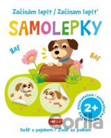 Začínám lepit samolepky - Sešit s pejskem / Začínam lepiť samolepky - Zošit so psíkom