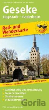Geseke, Lippstadt-Paderborn 1:50 000 / cyklistická a turistická mapa