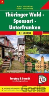 Durynský les-Spessart-Unterfranken 1:150 000 / automapa