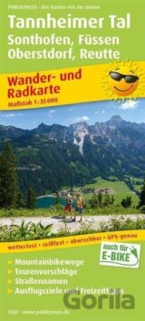 Tannheimer Tal, Sonthofen, Füssen, Oberstdorf, Reutte 1:35 000 / turistická a cykloturistická mapa