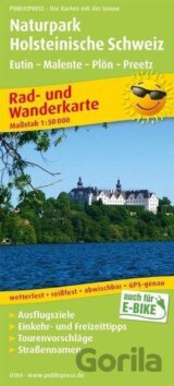 Přírodní park Holstein Switzerland, Eutin-Malente-Plon-Preetz 1:50 000 / cyklistická a turistická mapa