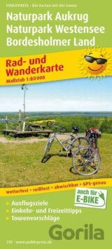 Přírodní park Aukrug Westensee-Bordesholmer Land 1:60 000 / cyklistická a turistická mapa