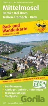 Mittelmosel, Bernkastel-Kues-Traben-Trarbach-Kröv 1:25 000 / cyklistická a turistická mapa