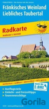 Fränkisches Weinland-Liebliches Taubertal, Würzburg-Tauberbischofsheim 1:100 000 / cyklistická mapa