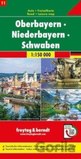 Horní Bavorsko-Dolní Bavorsko-Švábsko 1:150 000 / automapa