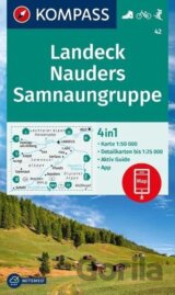 Landeck, Nauders, Samnaungruppe 1:50 000 / turistická mapa KOMPASS 42
