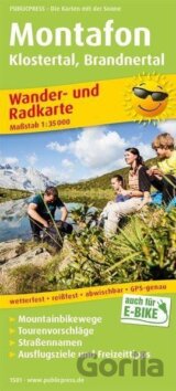 Montafon, Klostertal, Brandnertal 1:35 000 / turistická a cykloturistická mapa
