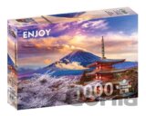 Hora Fudži na jaře, Japonsko