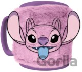 Keramický hrnček s chlpatým odnímateľným obalom Disney - Lilo & Stitch: Angel