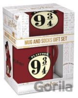 Darčekový set - hrnček s ponožkami Harry Potter: Nástupište 9 3/4