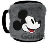 Keramický hrnček s chlpatým odnímateľným obalom Disney - Mickey Mouse: Úsmev