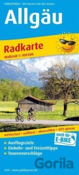 Allgaeu 1:100 000 / cyklistická mapa