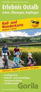 Zažijte Ostalb, Aalen, Ellwangen, Bopfingen 1:50 000 / cyklistická a turistická mapa