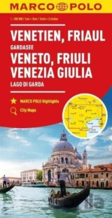 Itálie č.4 - Veneto, Friuli, Lago di Garda 1:200 000 / regionální mapa MARCO POLO