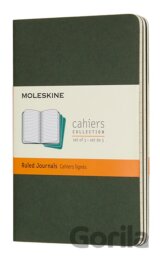Moleskine - sada 3 zelených zošitov
