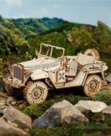 NiXiM Dřevěné 3D puzzle/Vojenské terénní auto