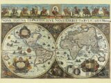 Historická mapa sveta z roku 1665