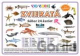 Súbor 24 kariet - Zvieratá (vo vode)