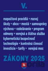 Zákony V / 2025 - Verejná správa, školy, obce, mestá
